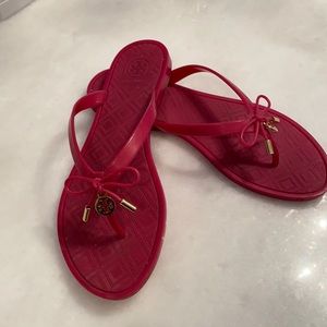 Tory Burch jelly flip flops size 7